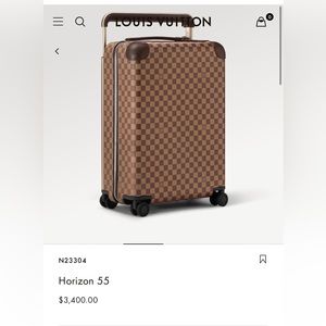 Louis Vuitton Horizon 55 luxury rolling luggage